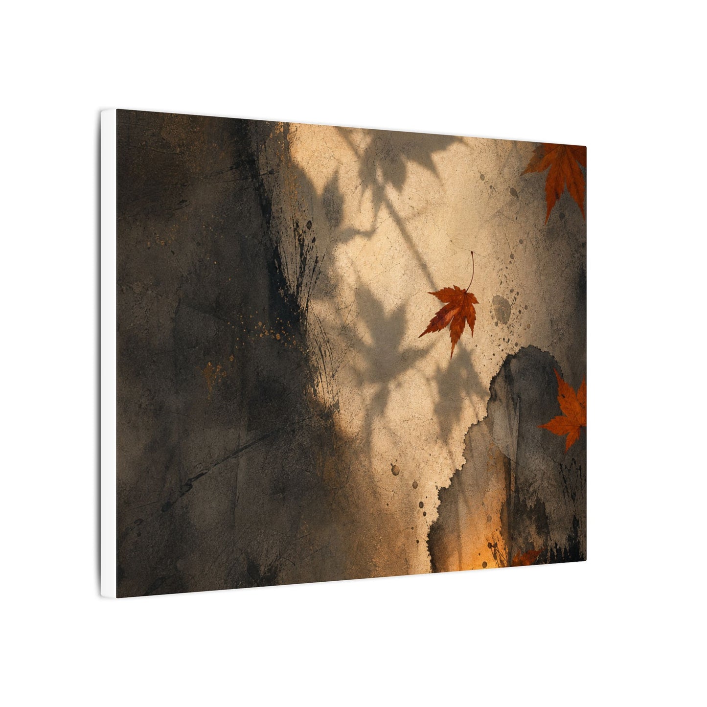 Shadow Play Texture Canvas Art | Neutral Japandi Art