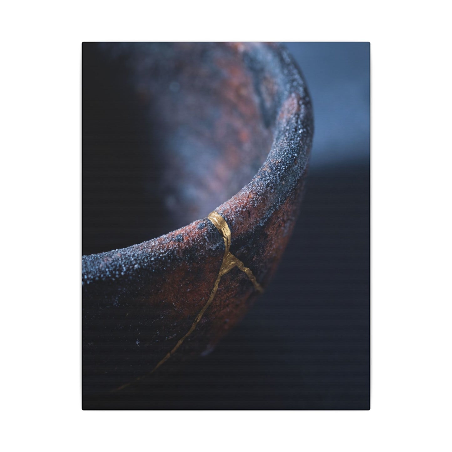 Artful Ceramic Bowl Canvas Art - Broken Beauty Kintsugi