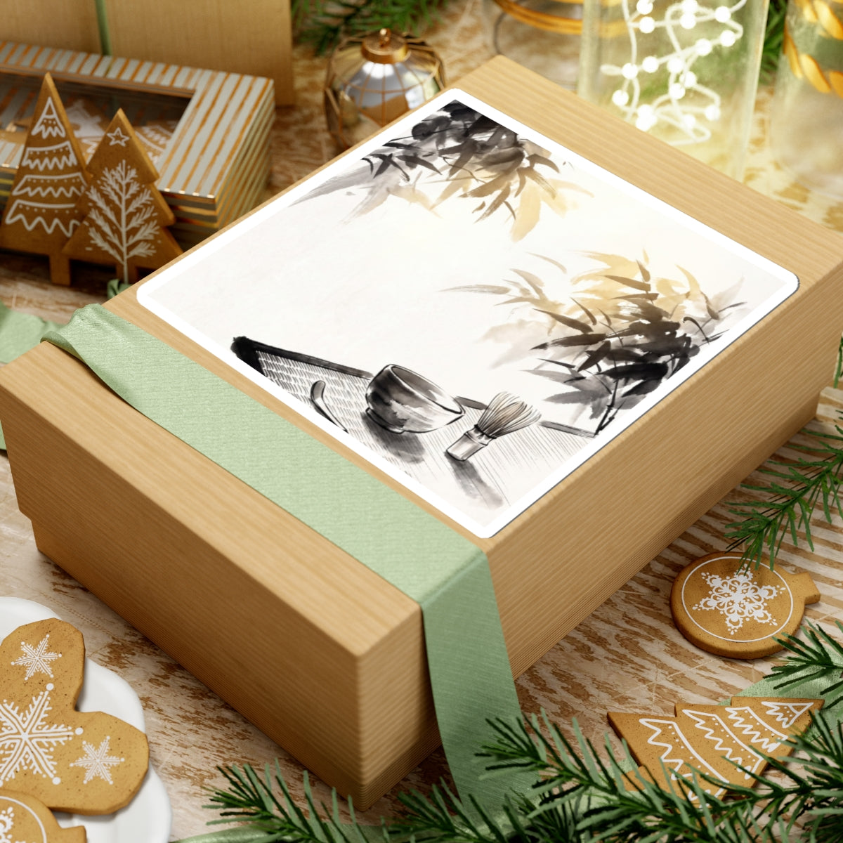 Golden Hour Tea Ceremony Sticker - Zen Ma