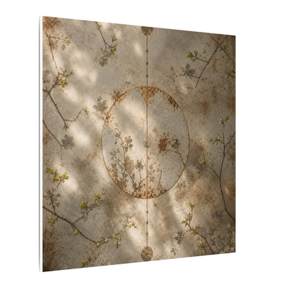 Japandi Rust Patina in Dappled | Japanese Pattern Canvas Art