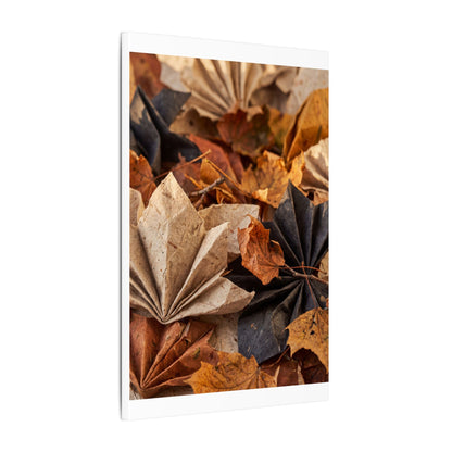 Paper Fold Texture Canvas Art | Elegant Japandi Art