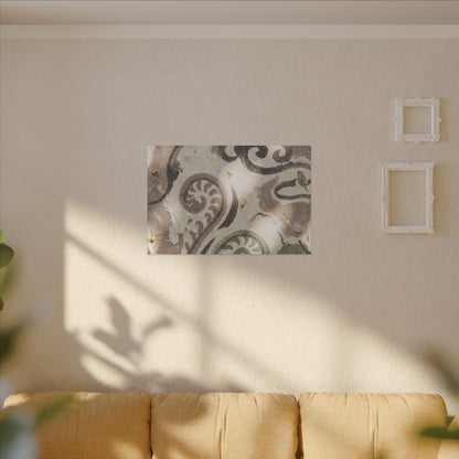 Dappled Ink Brushstroke Canvas Art - Japandi Ma