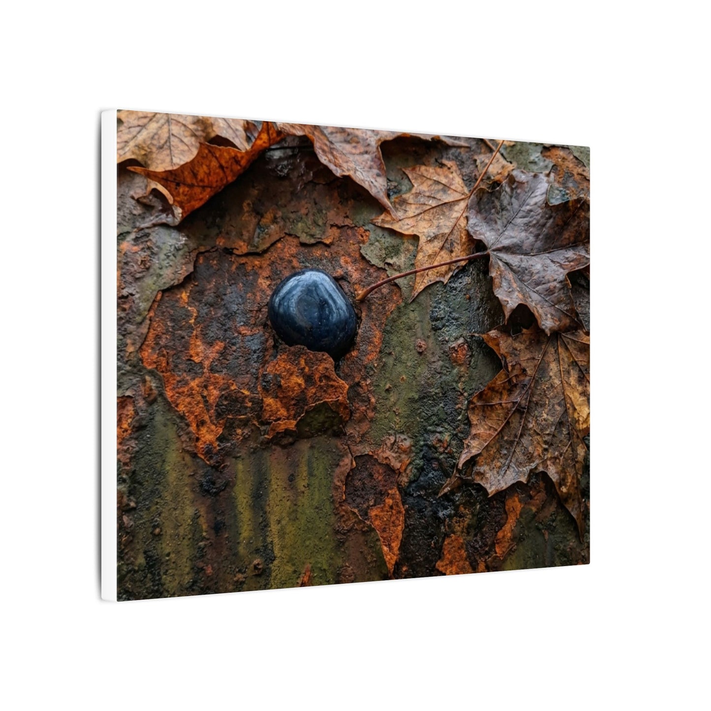 Datsuzoku Rust Patina Canvas Art - Dark Japandi Moody Minimal