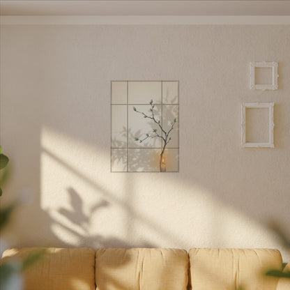 Shoji Screen Spring Canvas Art | Japandi Cozy Design
