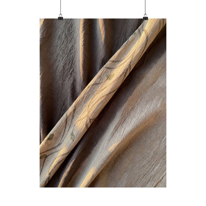 Silk Drape Japanese Pattern Wall Art Print | Neutral Japandi Art
