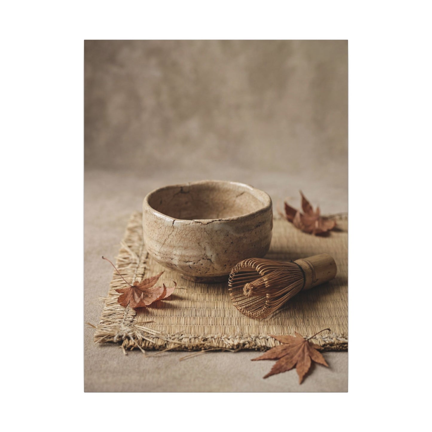 Ma Tea Ceremony Canvas Art - Japandi Texture