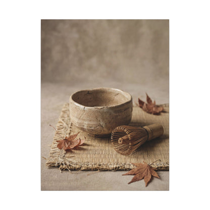 Ma Tea Ceremony Canvas Art - Japandi Texture