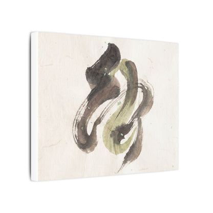 Ink Brushstroke Canvas Art | Spring Japandi Japanese Pattern Art