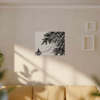 Serene Incense Smoke Canvas Art - Ukiyo E Inspired Zen