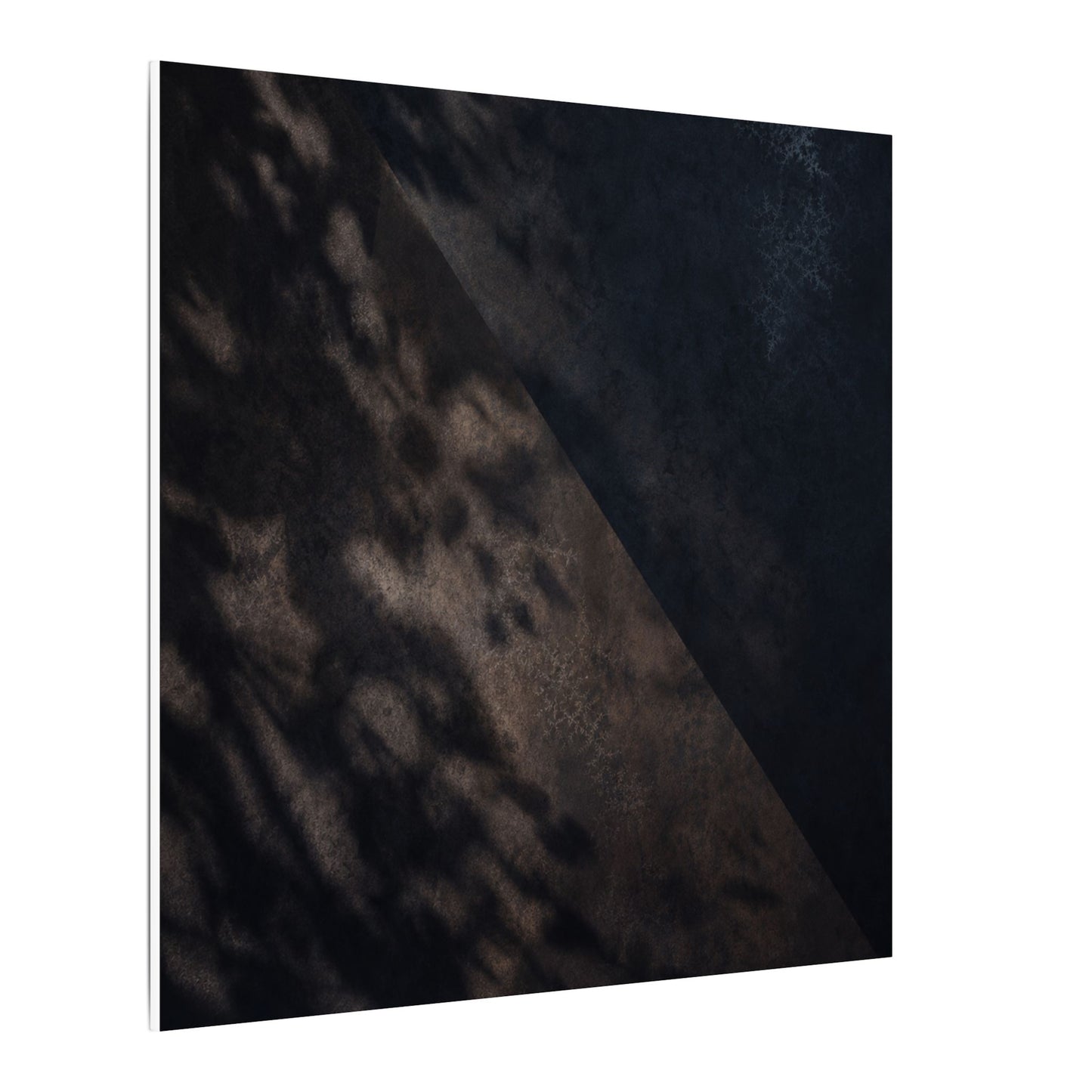 Shadow Play Winter Canvas Art | Dark Japandi Moody Design