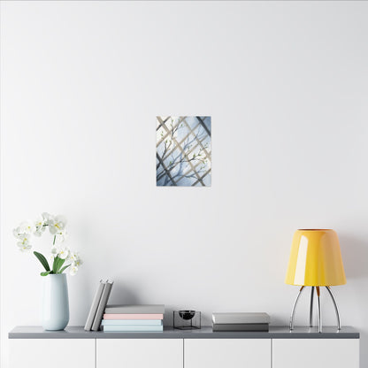 Shoji Screen Canvas Art | Spring Japandi Watercolor Art