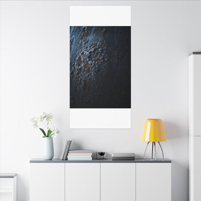 Rust Patina Canvas Art | Winter Dark Japandi Shadow Zen Art