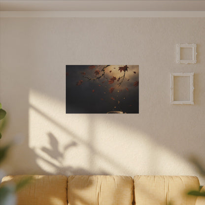 Moonlit Garden Gold Repair Canvas Art | Beautiful Kintsugi Art
