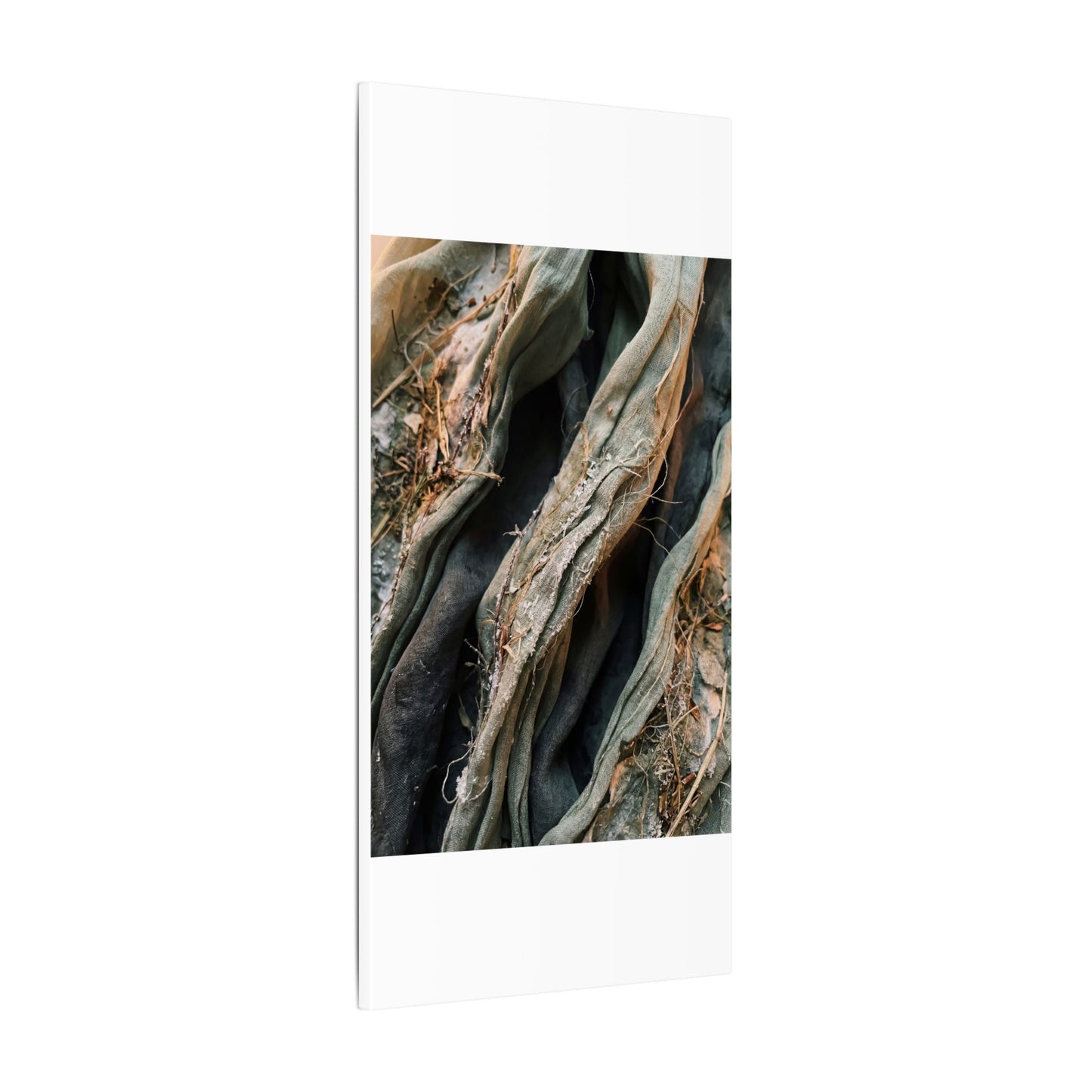 Silk Drape Winter Canvas Art | Japandi Cozy Design