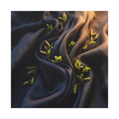 Spring Silk Drape Moody Minimal Canvas Art | Luxurious Decor
