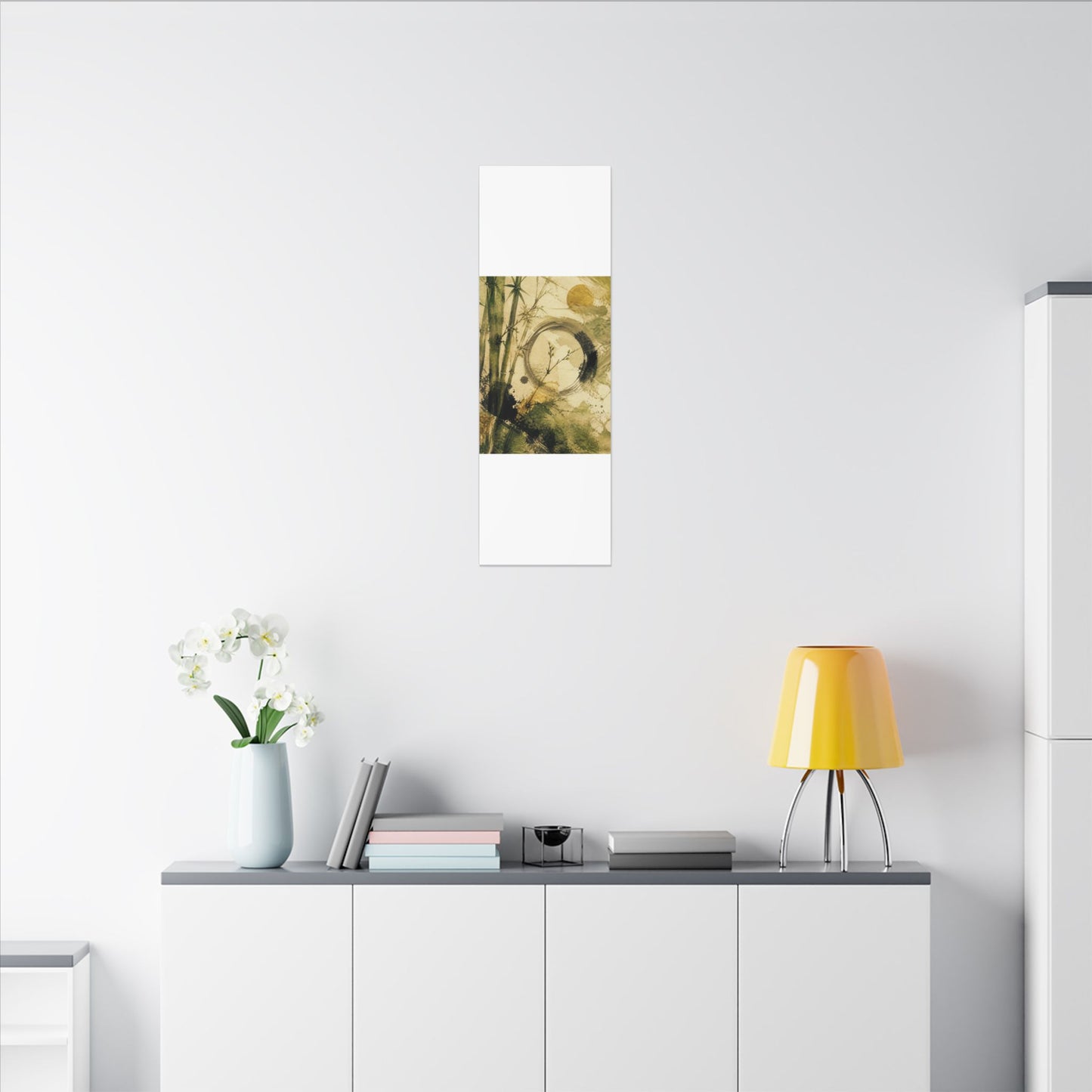 Ink Brushstroke Sumi E Canvas Art | Calm Zen Art