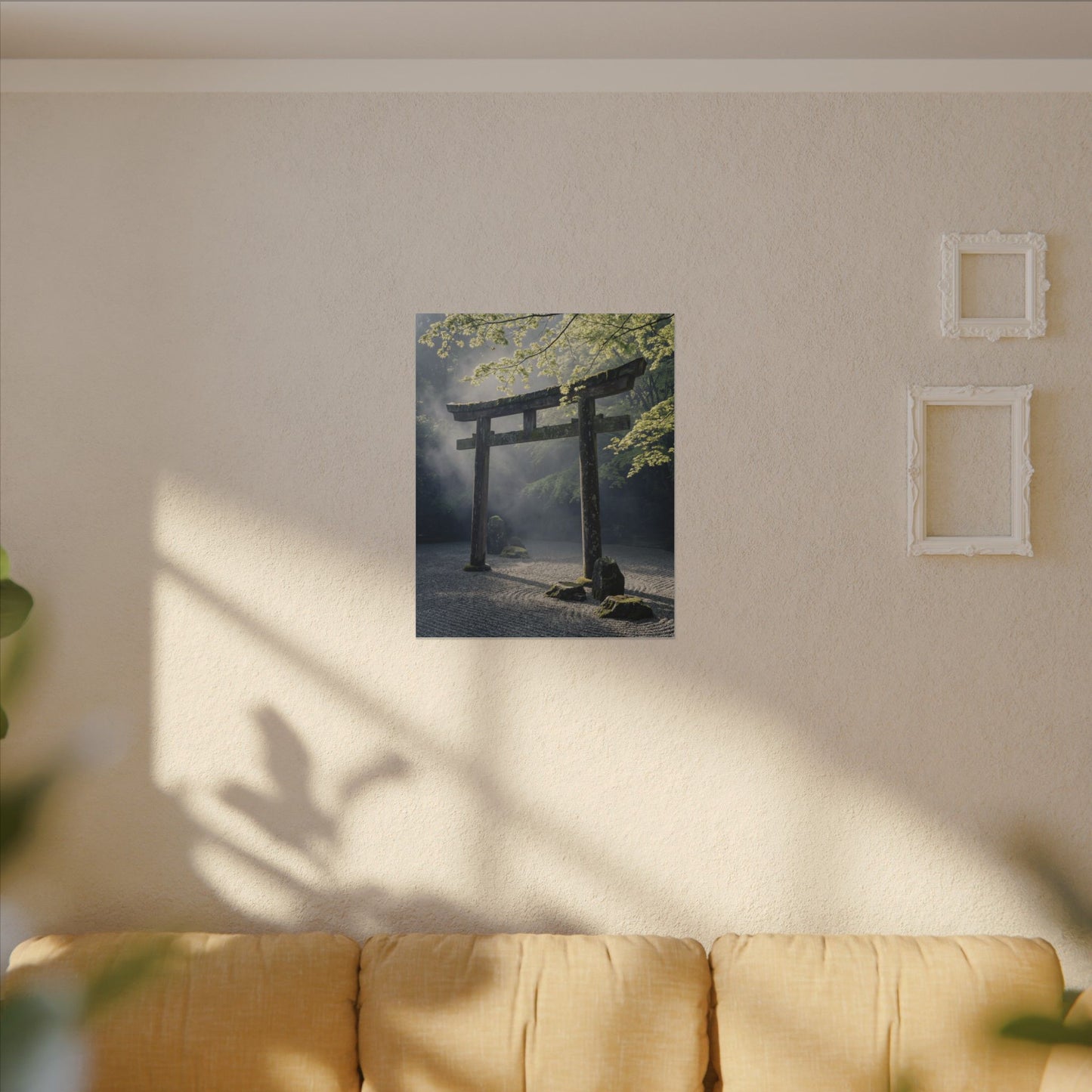 Torii Gate Canvas Art | Spring Zen Karesansui Art