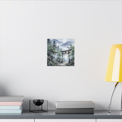 Moonlight Torii Gate Canvas Art - Zen Fukinsei