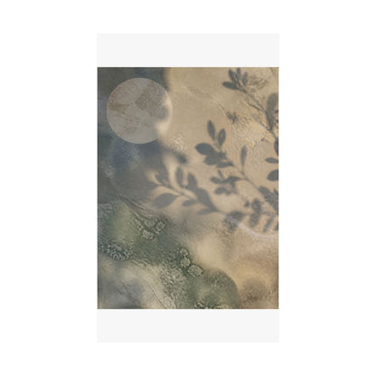 Winter Shadow Play Texture Wall Art Print | Cozy Decor