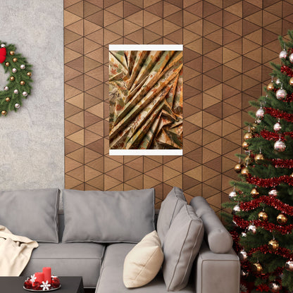 Candlelight Paper Fold Wall Art Print - Japandi Shibui