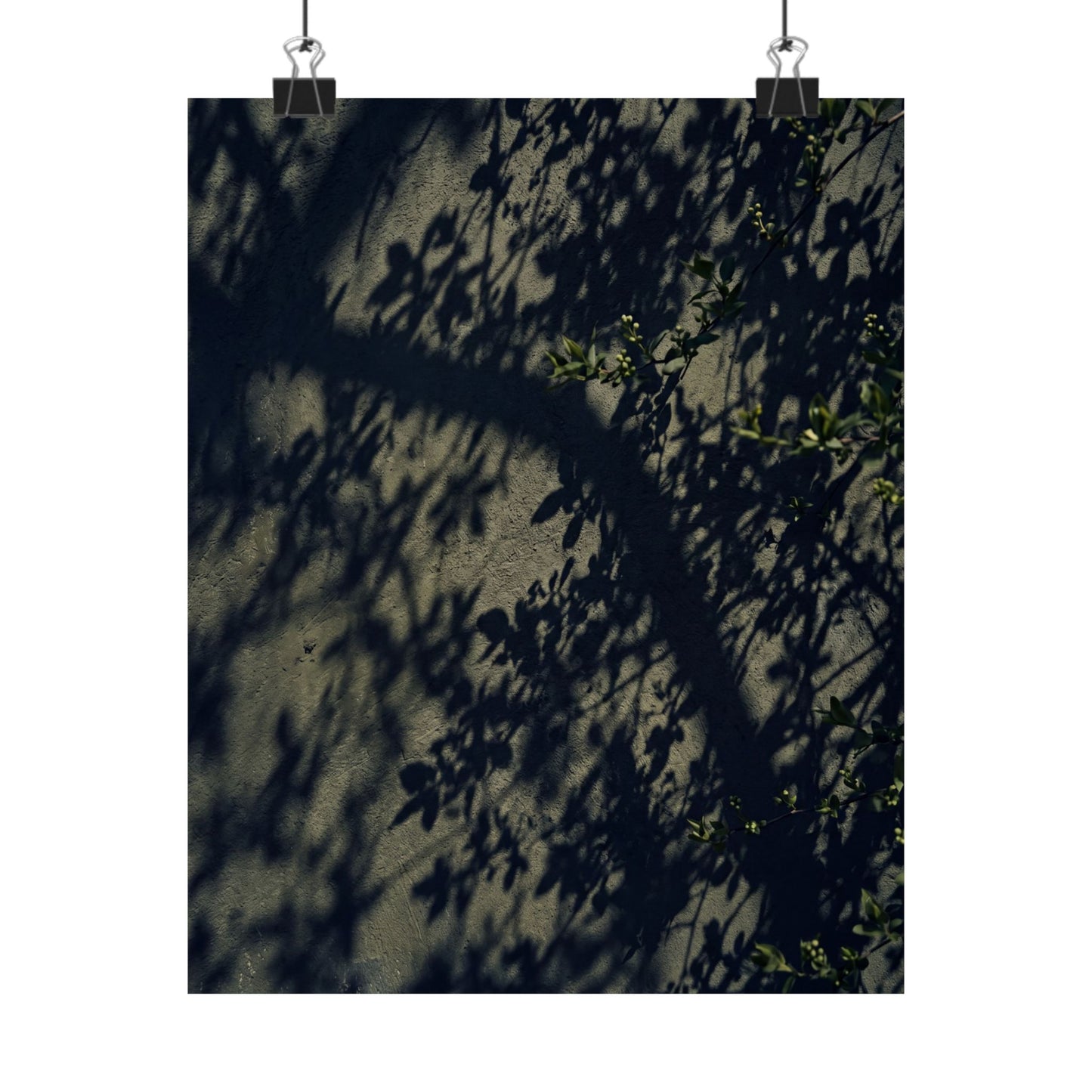 Shadow Play Moody Minimal Wall Art Print | Atmospheric Dark Japandi Art