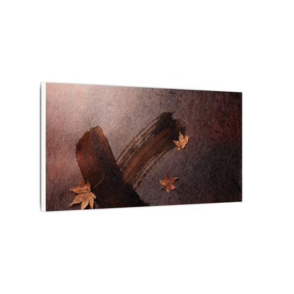 Moody Ink Brushstroke Canvas Art - Moody Minimal Dark Japandi