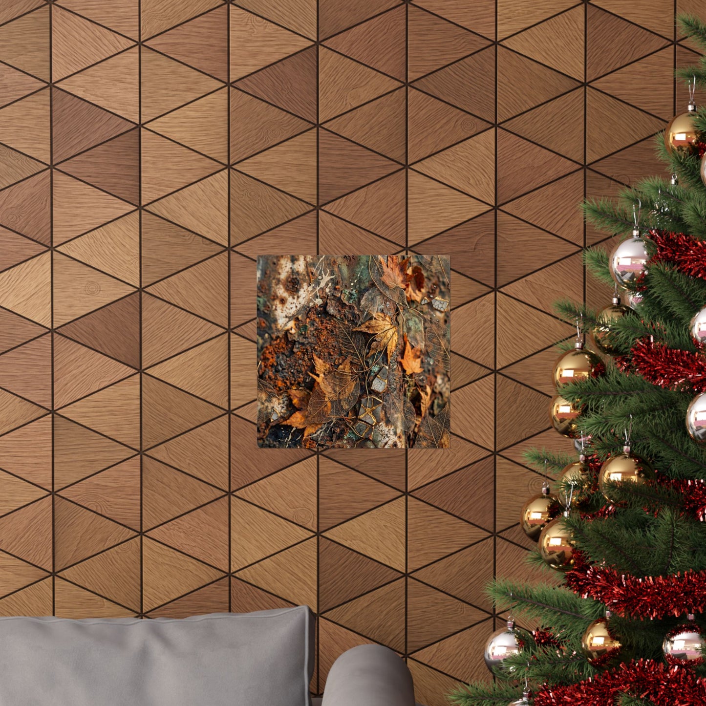 Rust Patina Wall Art Print | Autumn Japandi Texture Art