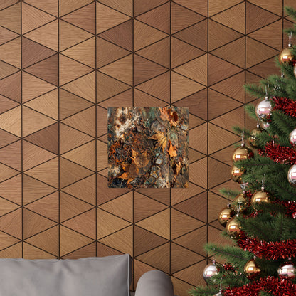 Rust Patina Wall Art Print | Autumn Japandi Texture Art