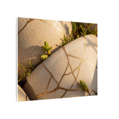 Spring Broken Pottery Gold Vein Canvas Art | Beautiful Decor