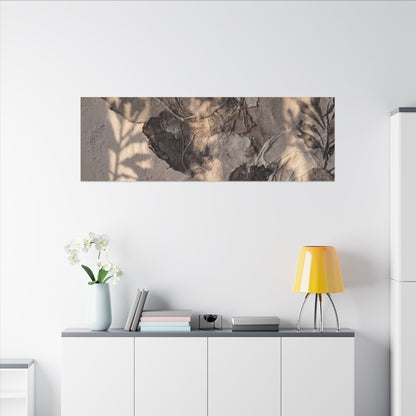Shadow Play Summer Canvas Art | Japandi Elegant Design