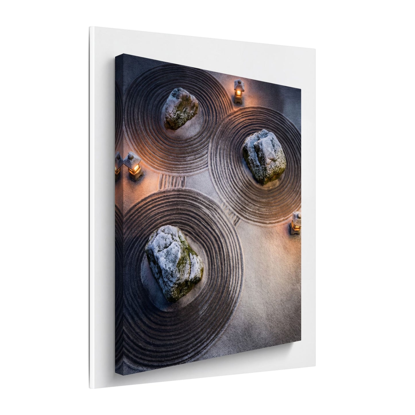 Candlelight Rock Garden Canvas Art - Japandi Ma