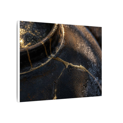 Kintsugi Rust Patina in Golden Hour | Broken Beauty Canvas Art