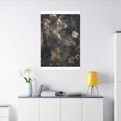 Winter Dried Flowers Texture Canvas Art | Elegant Decor