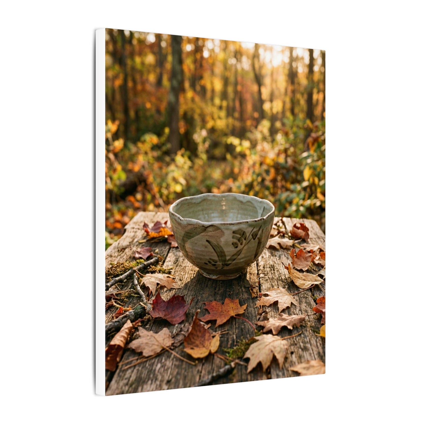 Spring Rock Garden Moody Minimal Canvas Art | Luxurious Decor