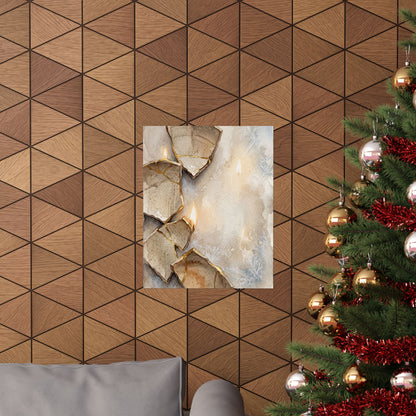 Winter Broken Pottery Watercolor Wall Art Print | Neutral Decor