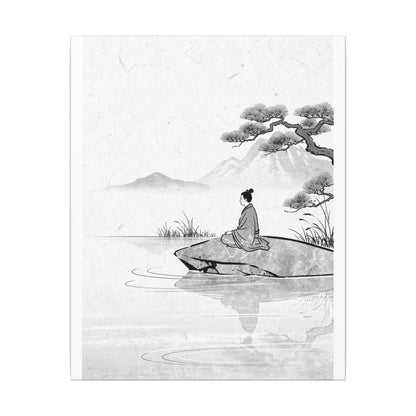 Meditation Harmonious Zen Ukiyo-e Canvas Art