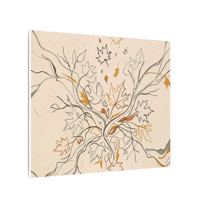 Warm Shadow Play Canvas Art - Minimal Line Japandi