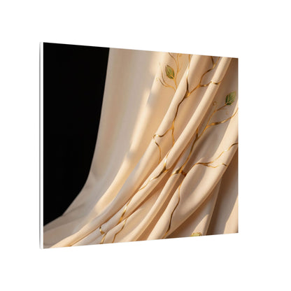 Golden Hour Silk Drape Canvas Art - Kintsugi Fukinsei