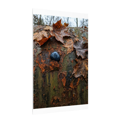 Datsuzoku Rust Patina Canvas Art - Dark Japandi Moody Minimal