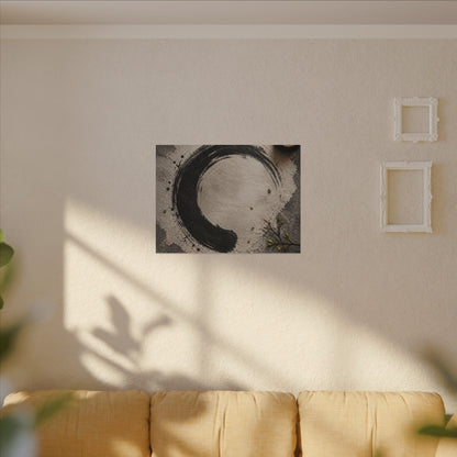 Candlelight Ink Brushstroke Canvas Art - Zen Ma