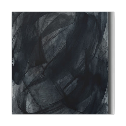 Deep Tones Dark Japandi Charcoal Canvas Art