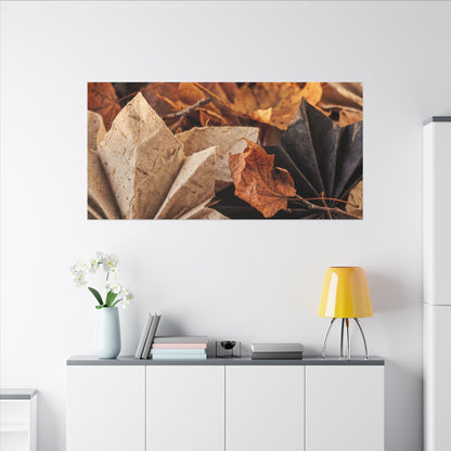 Paper Fold Texture Canvas Art | Elegant Japandi Art