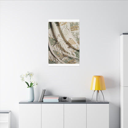 Silk Drape Canvas Art | Spring Japandi Japanese Pattern Art