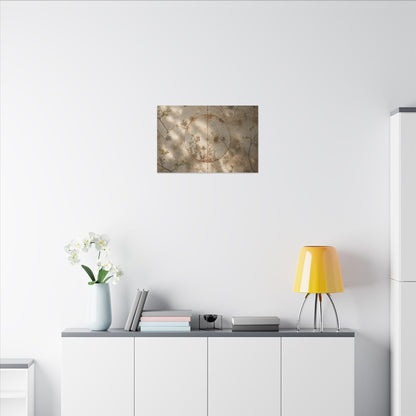 Japandi Rust Patina in Dappled | Japanese Pattern Canvas Art