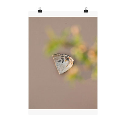 Ma Ceramic Bowl Wall Art Print - Japandi Japanese Pattern