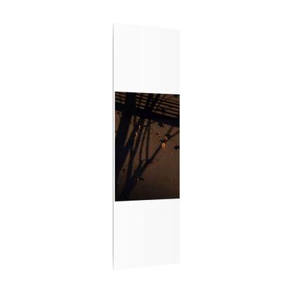 Shadow Play Autumn Canvas Art | Dark Japandi Luxurious Design