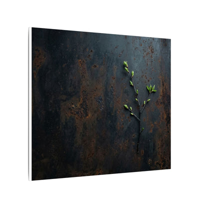 Rust Patina Moody Minimal Canvas Art | Moody Dark Japandi Art