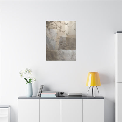 Neutral Shadow Play Canvas Art - Texture Japandi