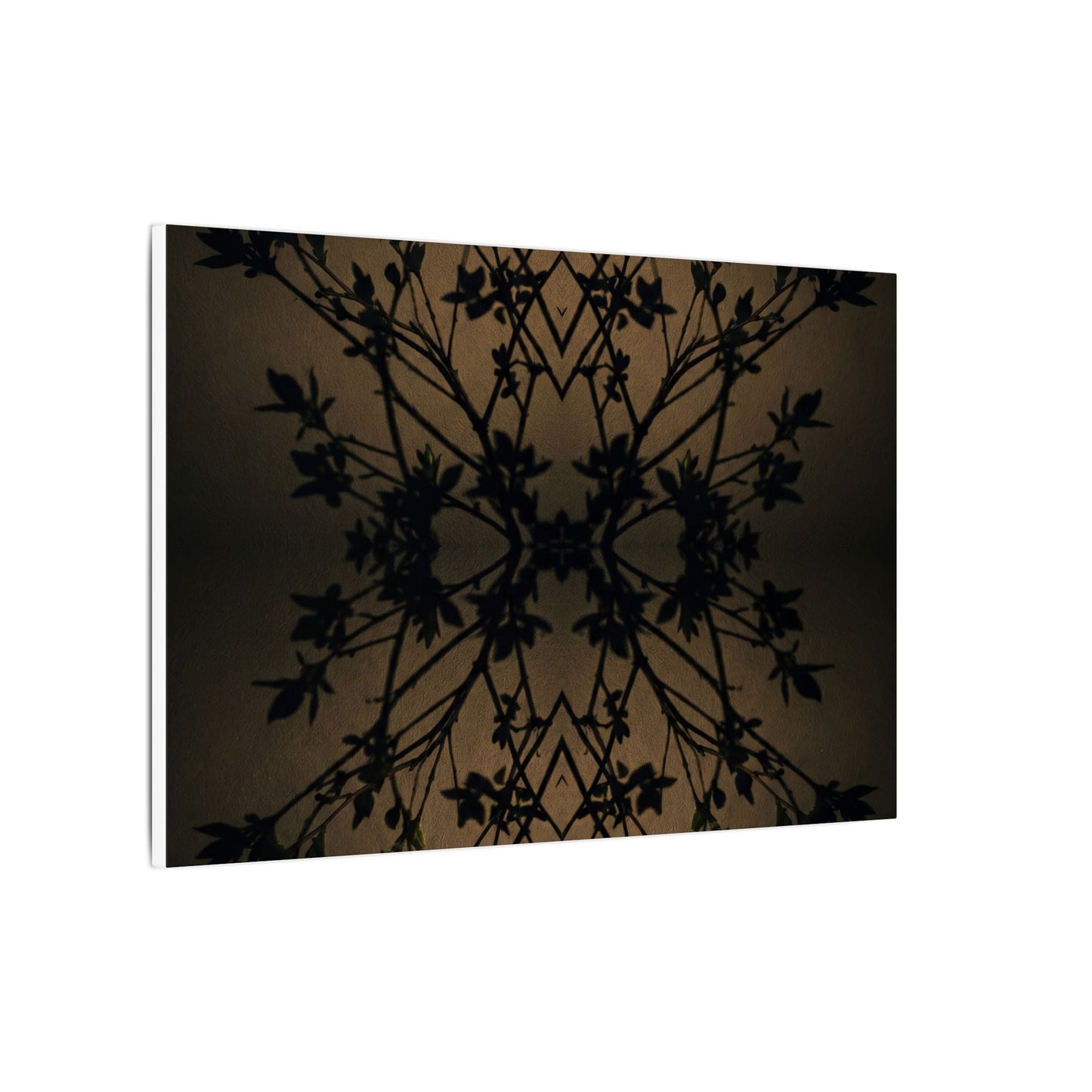 Golden Hour Shadow Play Canvas Art - Dark Japandi Seijaku