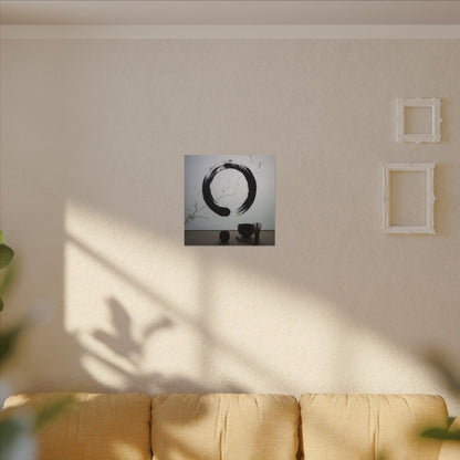 Tea Ceremony Enso Canvas Art | Peaceful Zen Art